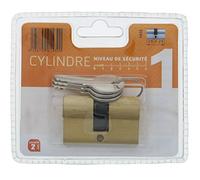 Bricard 1439 Cylindre pratic 25 + 25 Laiton double entrée/niveau de sécurité 1