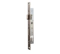 Bricard 1646 Serrure à encastrer pour Porte D’Entrée ou de Service en PVC, Menuiserie Métallique. entraxe 70 mm, axe 12 mm, Argent