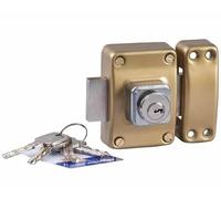 Bricard 1938 Verrou médial 2 entrées Cylindre 45 mm ø 26 mm Doré