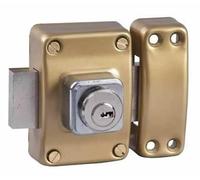 Bricard 1956 Verrou Alpha 2 entrées Cylindre 40 mm ø 22 mm Doré