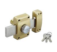 BRICARD Verrou Alpha 1968 à bouton – Cylindre 45 mm Ø 22 mm – Doré