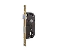 Bricard 2654 Serrure à encastrer pour Porte D’Entrée, axe 45 mm, Profil Rond pour Bloctout, Supersûreté, Chifral Rond. Coloris Noir