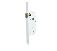 Bricard 2682 Serrure à encastrer axe 40 mm pour Porte de Salon, Cuisine, sans Clé, coloris Blanc