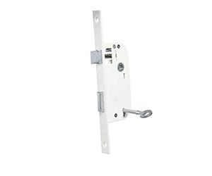 Bricard 2684 Serrure à encastrer axe 40 mm pour Porte de Chambre, Clés de sûreté 4 Gorges, Coloris Blanc