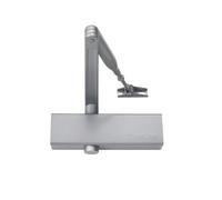 Bricard 6201107 Ferme-Porte Technologie Pignon Crémaillère, Force 2 à 4 (Jusqu’à 80kg), Bras Standard, CE, Argent