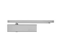 Bricard 645 125 6451257 Ferme-Porte Technologie pignon crémaillère excentré, Force 1 à 3 (Jusqu’à 60kg), Bras à glissière, Argent
