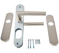 Bricard 666459 Ensemble poignées INOX sur Plaque Tempo Pop pour Porte intérieure sans ec de Cane)