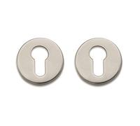 Bricard 668021 Paire de rosaces INOX Tempo Design pour Porte d’entrée, Cylindre européen