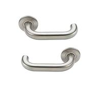 Bricard 668451 Paires de Poignées sur Rosace Inox Tempo design New Wave