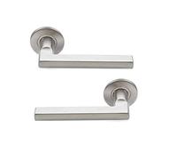 Bricard 668551 Paires de Poignées sur Rosace Inox Tempo Design Samba