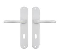 Bricard 723070 Paire de poignées aluminium sur plaque Antibes, porte intérieure