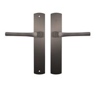 Bricard 8790T2 Paire de poignées Titane zamack sur plaque eVidence, porte intérieure sans clé