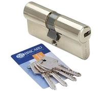 Bricard - Cylindre de porte 30 x 30 mm BRICARD ASTRAL 4 clés et carte Barillet de sécurité double entrée