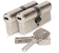 Bricard - Lot de 2 cylindres de porte Bricard Astral 17152 débrayable 30+30 mm G