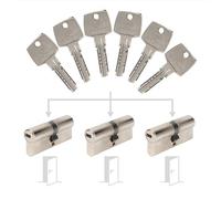 Bricard Pack de 3 cylindres Astral s'entrouvrant: 35+35, 35+35 & 35+35 avec 6 clés.