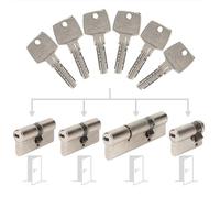 Bricard Pack de 4 cylindres Astral s'entrouvrant: (2x 30+30), (1x 30+60) & (1x30+10) avec 6 clés.