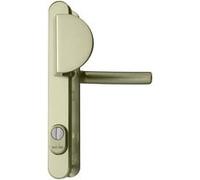 Bricard - Paire poignee blindee de porte Bricard Bricard Osmose bequille aileron plaque etroite aluminium 250 mm