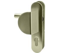 Bricard - Paire poignees de porte aluminium blindee Bricard Osmose 190 mm bequille aileron trou cylindre