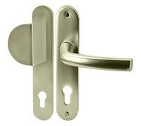 Bricard - Paire poignees de porte aluminium blindee Bricard Osmose 234 mm bequille aileron trou cylindre