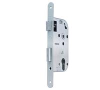 Bricard - Serrure à larder à cylindre galvanisé axe 40 mm A encastrer réversible bouts ronds NF