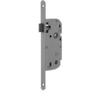 Bricard - Serrure à larder Bec de canne axe 40 mm electrozingué A encastre réversible bouts ronds