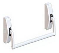 Bricard - Serrure barre antipanique Bricard 3 points porte sortie de securite gauche 900mm Cross Bar blanche