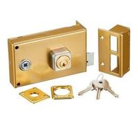 Bricard - Serrure de porte en applique horizontale droite 3 cles fouillot Bricard 1821 G