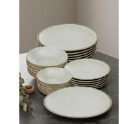 BRICARD Service Vaisselle Albi Clair 25pcs, Set De Table & Assiette Porcelaine - Service De Table 6 Personnes De Plates & Assiette Creuse, Bols, Vaisselle Et Arts De La Table Micro-Onde/Lave-Vaisselle