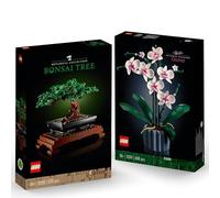 BRICK Flip Lego 10281 Lot de 2 fleurs de bonsaï et 10311 orchidée, collection botanique, icônes