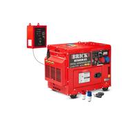 Brick Groupe électrogène diesel + système ATS - max. 7500 W - BG7500SM-ATS