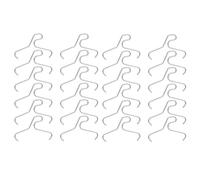 Brick Hook Clips - 24 pièces en acier inoxydable | No-Drill Wall Brick Hangers For Indoor And Outdoor Use, Perfect For Garden, House, Fireplace, String Lights, Wreaths, Garland, And Potted Plants