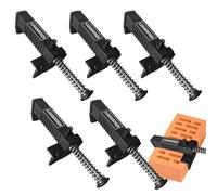 Brick Liner Runner - 9-12 cm, Lot de 5, Matériel de fixation en acier inoxydable, Matériau technique PP | Construction de bâtiment professionnel, nivellement, mesure, outils de maçonnerie, résultats