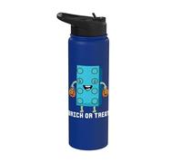 Brick Or Treat Brick Master Builder Block Funny Halloween Stainless Steel Insulated Water Bottle