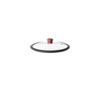 Brick red COUVERCLE EN VERRE Ø28cm "COOK&COLOR"