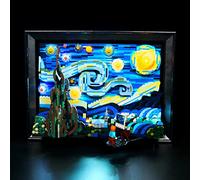 Brick Shine GC Kit d'éclairage pour Lego® Vincent Van Gogh - La nuit étoilée 21333 (ensemble Lego non inclus) (classique)