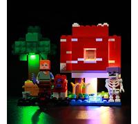 Brick Shine Kit d'éclairage pour Lego Minecraft The Mushroom House 21179 (jeu Lego non inclus) (classique)