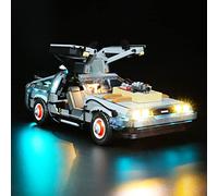 Brick Shine Kit d'éclairage pour Lego Retour vers le futur Time Machine 10300 (kit Lego non inclus) (avancé)