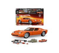 Mattel Brick Shop Hot Wheels Premium Series 1:12 Lamborghini Miura Construction Game 1523 Pieces Orange Enfants