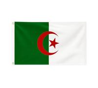 Brick Takeover Drapeau des pays 150 cm x 90 cm, avec œillets métalliques (Algérie)