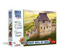Brick Trick Trefl Travel: Great Wall of China - Construire en Briques Voyages, Grande Muraille de Chine, Blocs en Briques ECO, 310 Briques, Réutilisables, Kit Créatif pour Les Enfants Plus de 7 Ans