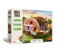 Brick Trick Trefl Ranch/Farm - Construisez en Briques, ECO Blocs en Brique, 130 Briques, pour Les Enfants à partir de 6 Ans