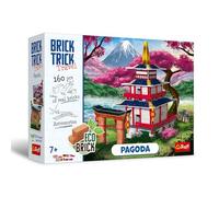 Brick Trick Trefl Travel : Pagode - Construisez en Brique Voyages, ECO Blocs en Brique, 160 Briques, pour Les Enfants à partir de 7 Ans