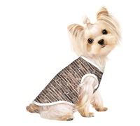 Brick Wall. T-shirt sans manches imprimé pour animal de compagnie, vêtements d'intérieur et d'extérieur, tenue quotidienne, débardeur de fête