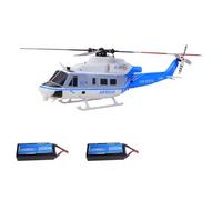 Brickaro 1/35 GOOSKY E2 UH-1Y Hélicoptère RC 2,4G 6CH à double entraînement direct sans balais avec positionnement GPS Hold, stabilisation automatique (mode commutable)