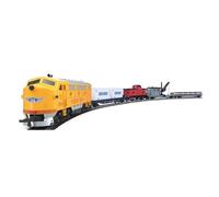Brickaro Ensemble de train télécommandé, échelle 1/87 HO US Union Pacific FP-7 Diesel Locomotive en métal, kit de démarrage de moteur à vapeur, contrôle de la vitesse électrique, modèle cadeau pour