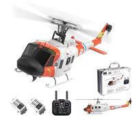 Brickaro Hélicoptère Huey échelle 1/34 F07S UH-1 2,4G 6CH Brushless Direct Drive 6G Flybarless RC modèle avec positionnement GPS pour maintenir l'altitude