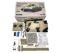 Brickaro Télécommande échelle 1/16 2,4 G British Crusader modèle de réservoir proportionnel avec son et lumières, modes à double vitesse et simulation de recul, véhicule militaire pour adultes