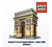 BrickAura™ Arc de Triomphe - Kit de construction 1401 pièces - Compatible LEGO