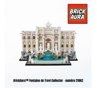 BrickAura™ Fontaine de Trevi Collector - numéro 21062 - Kit de construction Architecture 1880 pièces (Compatible LEGO®)