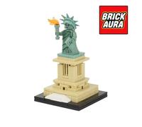 BrickAura™ Statue de la Liberté - 120 pièces compatible LEGO, jouet DIY historique dès 8 ans, cadeau pour fans d'architecture